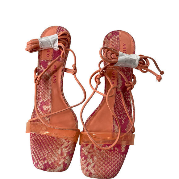 NEW ANTONIO MELANI BARDEN LACE-UP DRESS SANDALS - Picture 2 of 7